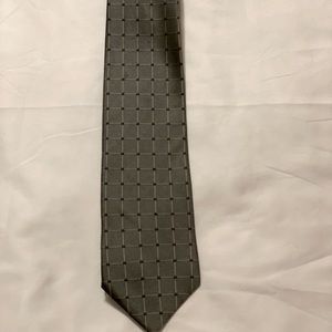 Van Heusen Tie - Olive Green with Gold and Blue accents